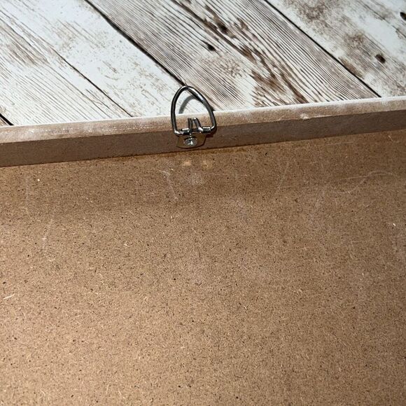 Bathroom Kitchen Wall Decor Sign Wash Your Hands White Blue Ready to Hang NWT - Picture 7 of 8